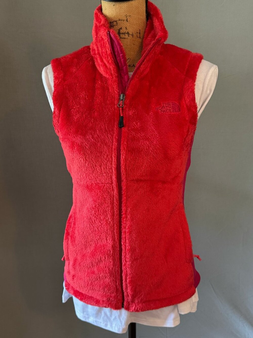 North Face women's fuzzy vest